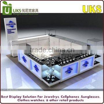 Elegant jewelry display showcase jewelry display set jewelry kiosk for sale