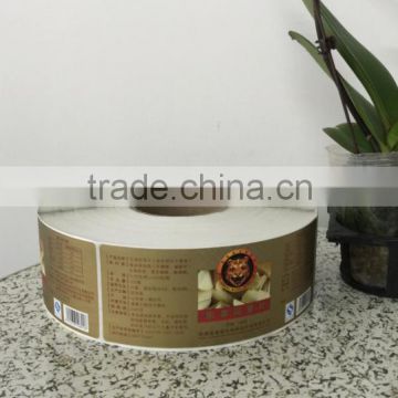 Direct manufacture accept custom order cheap paper material food labels self-adhesive stickers printed