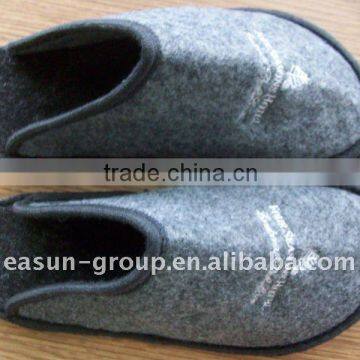 Velvet &non-woven&terry men indoor soft slippers