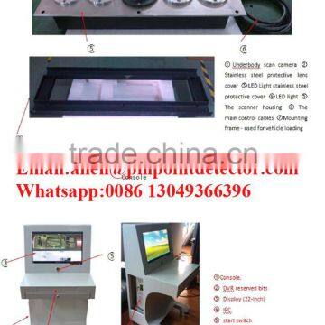 Pinpoint Factory Automatic License Plate Recognition software under vehicle inspection system to check vehicle weapons