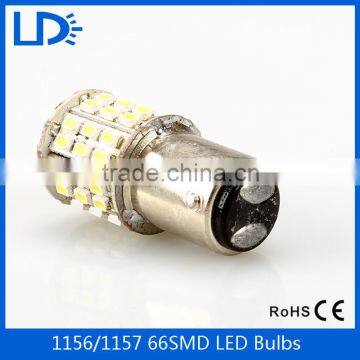 led braking light LED car headlight lamp bulb 1156 1157 66smd 3528 car led light