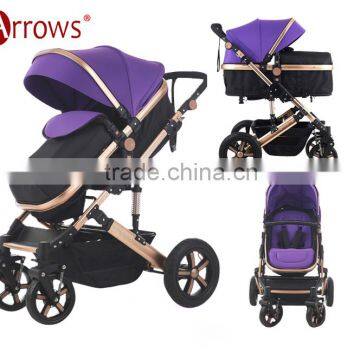 Lightweight Colorful Aluminium Alloy Baby Strollers Baby Pram Baby Push Chair Folding Easily 600D Oxford Polyster Fabric photo-5