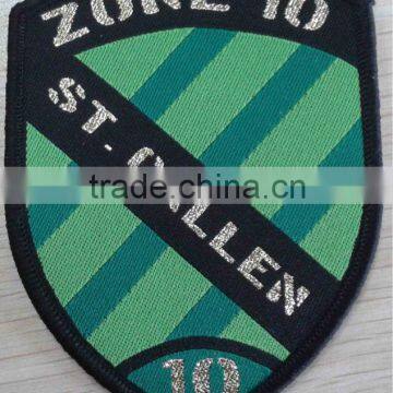 custom design garment weaving label chevron patch