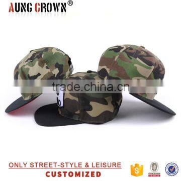 Flat Brim 6 Panel Camo Hat and Cap photo-4