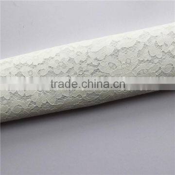 Cotton Nylon Swiss Guipure Lace Composite With 3d Air Mesh Fabric for Winter Cloth/apparel photo-3