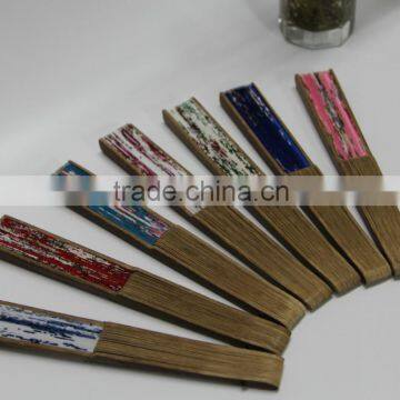 High Quality Bamboo Silk Fan Craft Fan Lady Hand Fan photo-6
