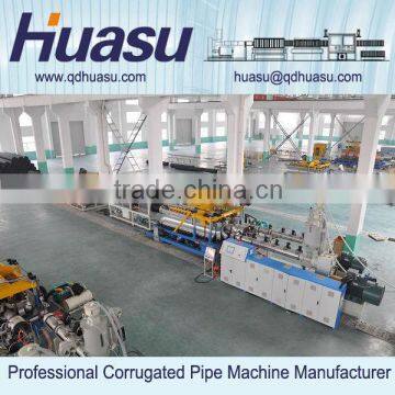 Plastic Tube Extruder Corrugated Pipe Extrusion Line