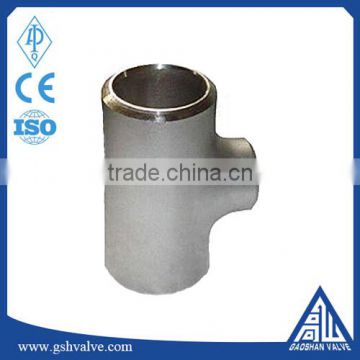 ASME B16.9 stainless steel welding reducing outlet tee