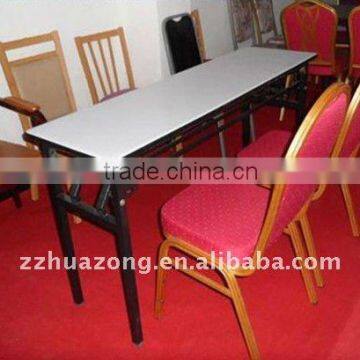 Steel folding banquet table with waterproof PVC