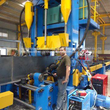 H Beam Assembly, Welding and Straightening Integral Machine