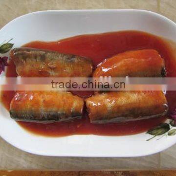 155g canned mackerel in hot tomato sauce