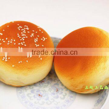 Wholesale artificial PU bread model with sesame and sweet smell for shop decoration