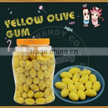 Yellow gum ball friuty olive gumball