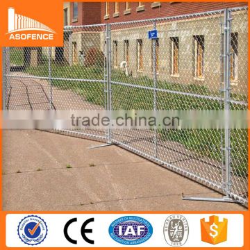 Outdoor Removable Chain Link Mesh Silver canada temporary fence for construction