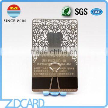 Stainless Steel Electroplate Matt Blank Metal Business Card photo-5