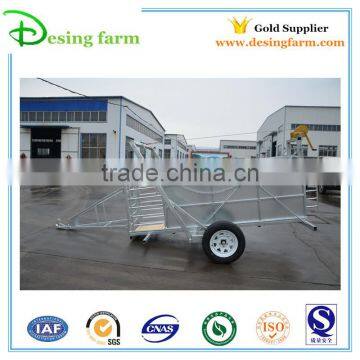 New design galvanized side sheep panel trailer for sale