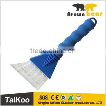 car promotion ice scrapers with sponge in handle