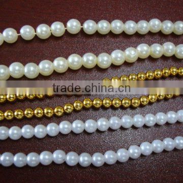 Plastic pearl round beads