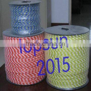 Electric fencing rope