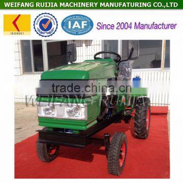 China new made 4 wheels 12hp mini tractor, water cooled 15hp mini tractor with tiller for sale !