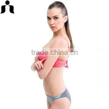2017 New Women Sexy Contrast Color Brazilian Bikini photo-2