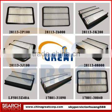 Supply all types Of automobile Air Filter