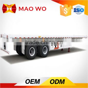 40ft 20ft hydraulic cylinder dump container chassis, skeleton truck trailer