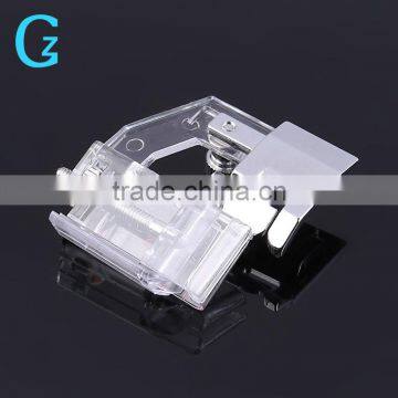Portable Snap-on Bias Binder Tape Binding Sewing Machine Presser Foot Sewing Supplies for All Low Shank Snap-on Singer Brother B photo-3