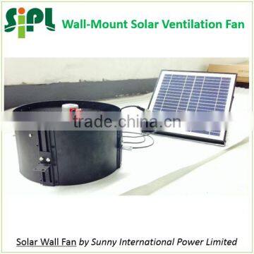 SUNNY FAN Gable Wall Mounted Industrial Solar Ventilation Hot Air Exhaust Fan With Fan Guards Solar Power Wall Ventilator photo-3