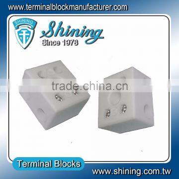 TC-652-A No Glazed Plated 600V 2 Pole 16mm 65A Porcelain Terminal photo-4