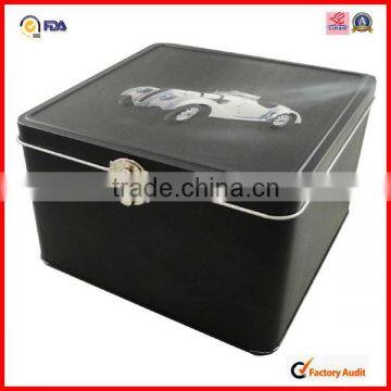 Empty Tall Colored Metal Customed Square Tin Box for Wine photo-3