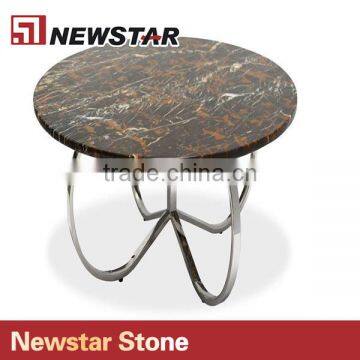 Suitable Color For Table Black & Gold Marble For Top Dining Table