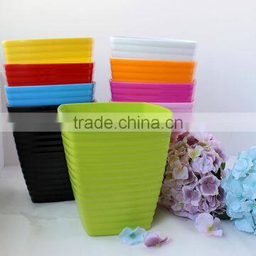 Wholesale cheap colorful plastic christmas decor flower pot