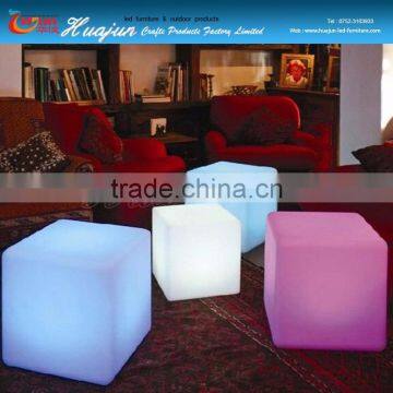 China High Quality PE Plastic Rechargeable Colorful Led Light Chair, Led Cube, Led Stool photo-4