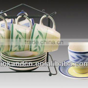 KC-00439/ceramic mug set/mug with saucer