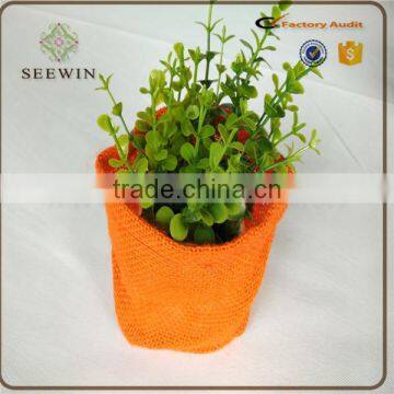 Convinient Waterproof High Quality Raw Jute Material Orchid Flower Pots photo-4