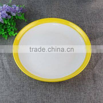 Wholesale White Round Porcelain Plate,Restaurant Ceramic Deep Dinner Plate Dish photo-2