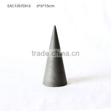 Concrete New Material Indoor Christmas Home Decoration Cone Shape Figurine Crafts photo-2