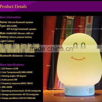New Products Mini Speaker Sensor Day Night Light Switch Bluetooth Speaker With Led Light photo-3