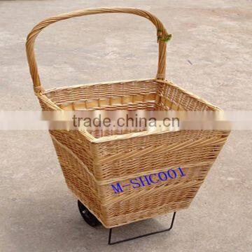 Factory Directly Supply Cheap Wicker Shopping Trolley for Supermarket photo-3