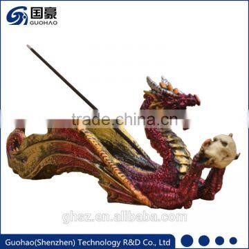 Gothic dragon figurine sculpture incense burner holders