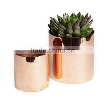 copper shiny metal planters for sale