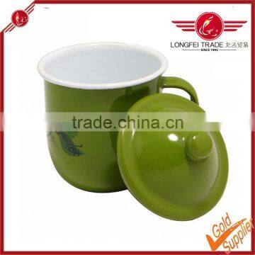 Sell Like Hot Cakes of Enamel Teacup With a Lid photo-2