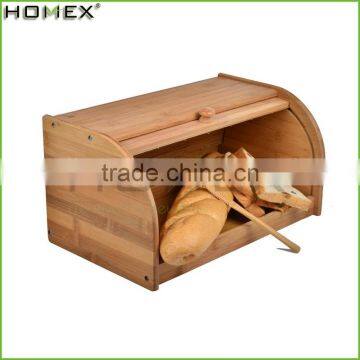 High Quality Bamboo Bread Bin/Bamboo Bread Storage/Homex_Factory photo-2