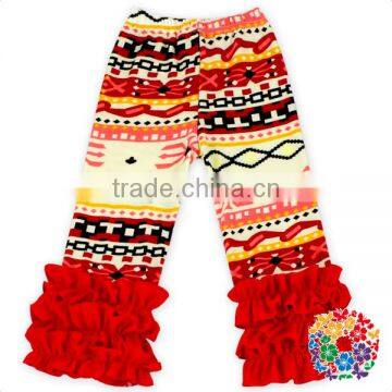 2016 Hot Sale Floral Printed Kids Icing Ruffle Pant Fashion Girls Icing Legging photo-4