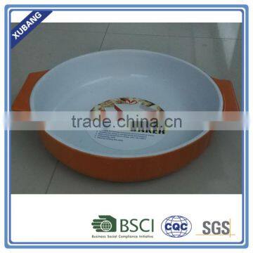 Ceramic quiche dish holiday cookie plates nut plates or pans