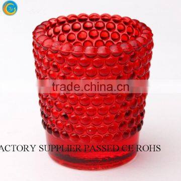 glass color pearl tealight candle holders