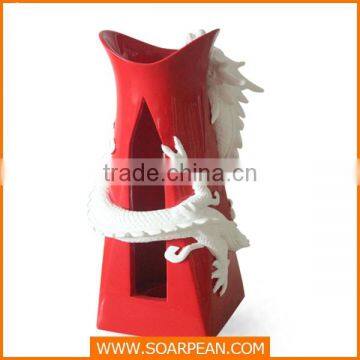 Office Decorative Fiberglass Chinese Rragon Flower Pot photo-6