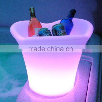 Mood Garden Champagne Pot/ Out Door Plastic Storage Container/LED Ice Bucket/color Chaning Outdoor Planter photo-5