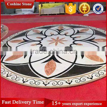 Modern Marble Waterjet Inlay Flooring Design Patterns photo-3